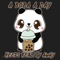 A Boba A Day Keeps The Reality Away Cute Panda Tumbler thumb 3