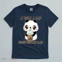 A Boba A Day Keeps The Reality Away Cute Panda T-Shirt thumb 5