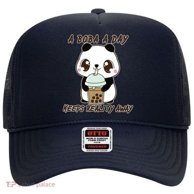 A Boba A Day Keeps The Reality Away Cute Panda Hat