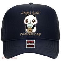 A Boba A Day Keeps The Reality Away Cute Panda Hat thumb 0