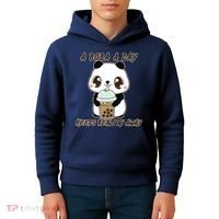 A Boba A Day Keeps The Reality Away Cute Panda Kids Hoodie thumb 4