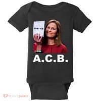 A.C.B. Justice Notepad Amy Barrett Baby Bodysuit thumb 0