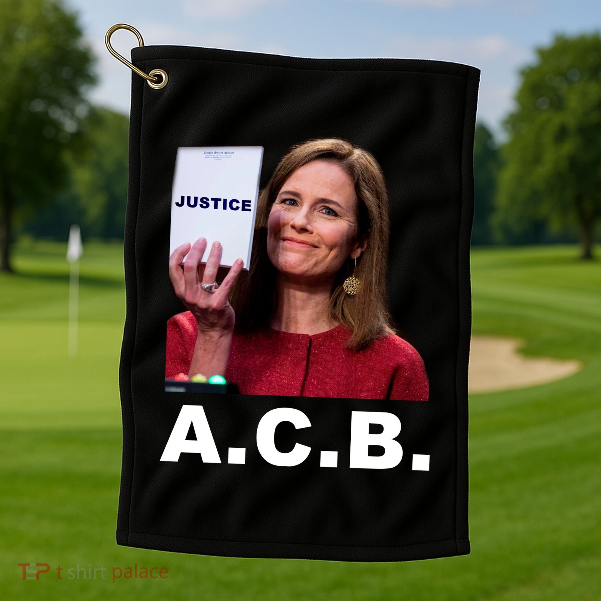 A.C.B. Justice Notepad Amy Barrett Golf Towel