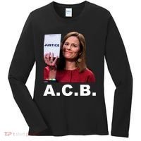 A.C.B. Justice Notepad Amy Barrett Women's Long Sleeve Shirt thumb 0