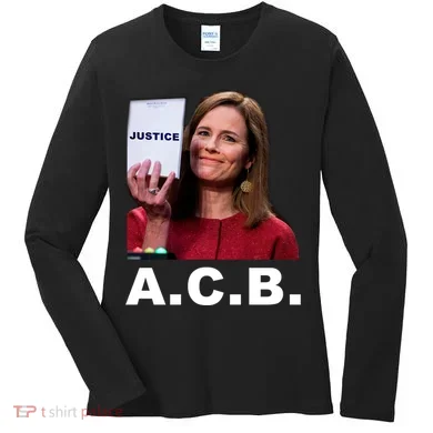 A.C.B. Justice Notepad Amy Barrett Women's Long Sleeve Shirt