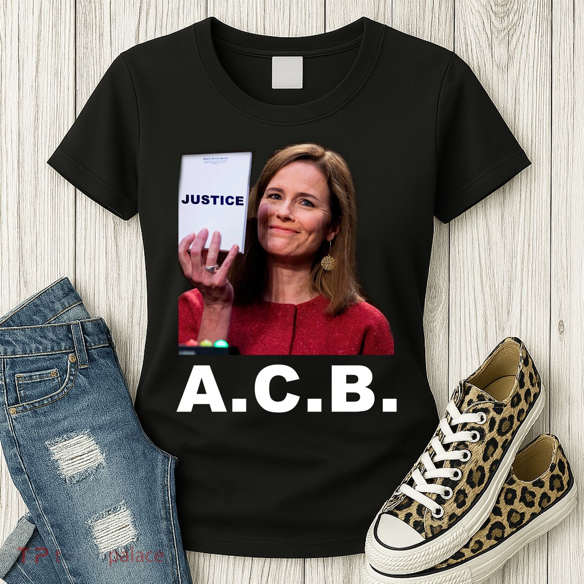 A.C.B. Justice Notepad Amy Barrett Women's T-Shirt