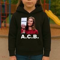 A.C.B. Justice Notepad Amy Barrett Kids Hoodie thumb 3