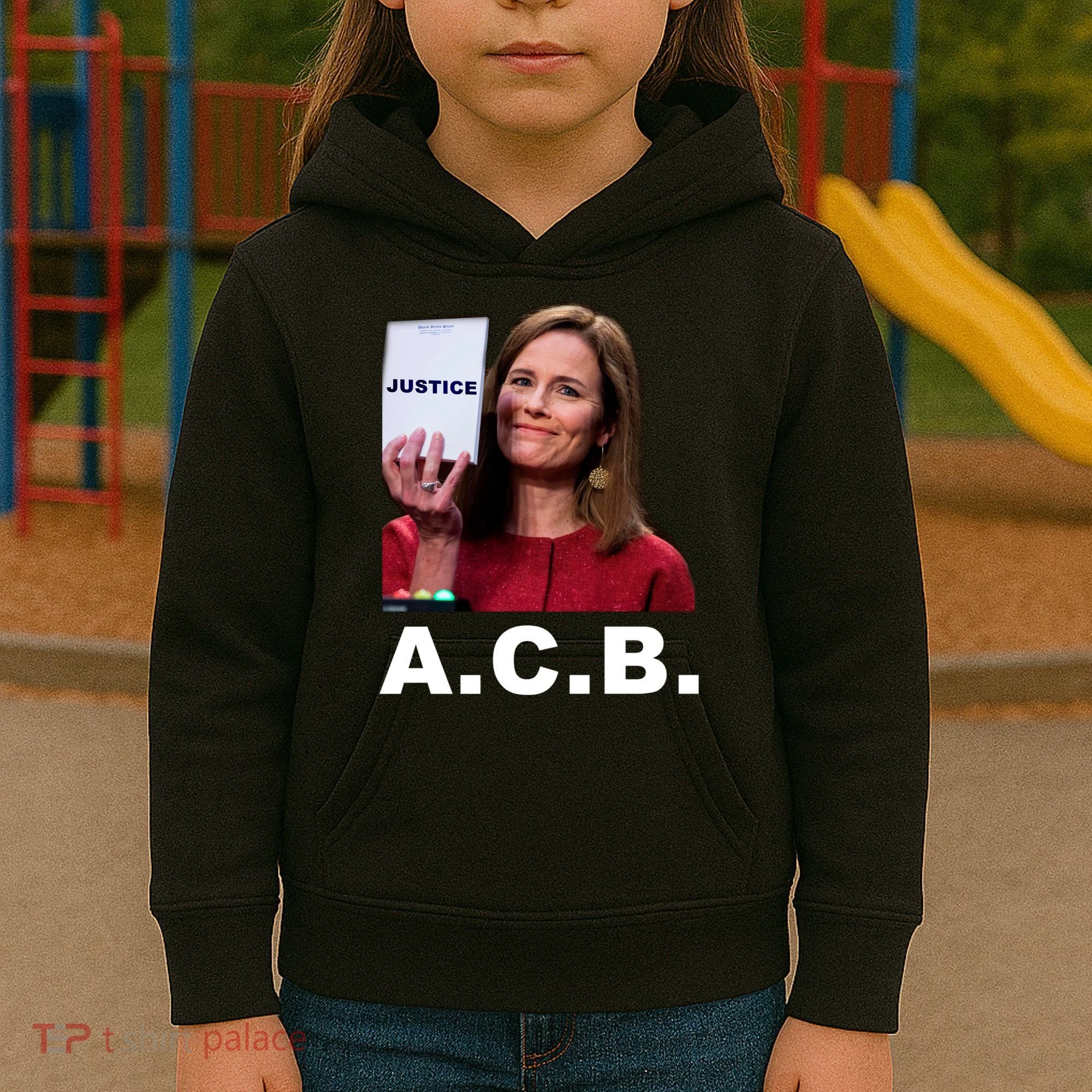 A.C.B. Justice Notepad Amy Barrett Kids Hoodie