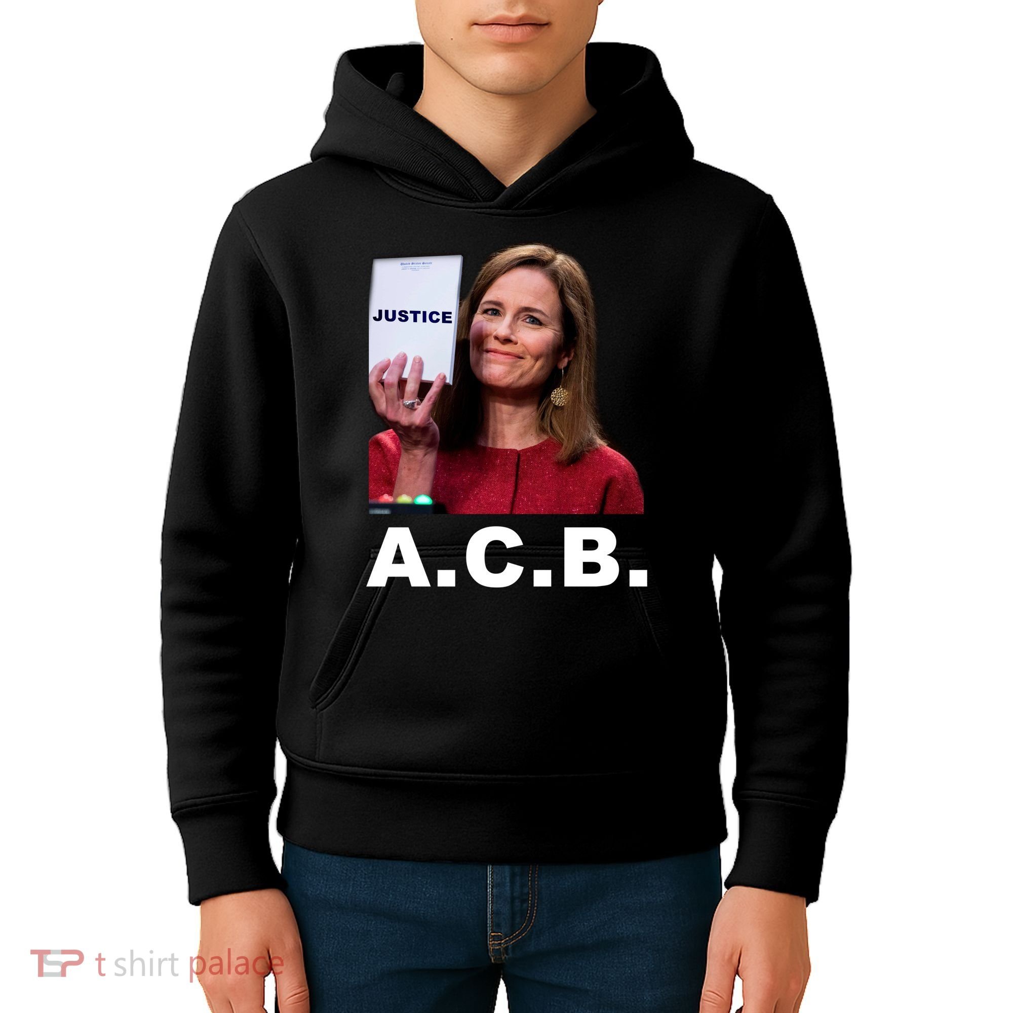 A.C.B. Justice Notepad Amy Barrett Kids Hoodie