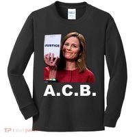 A.C.B. Justice Notepad Amy Barrett Kids Long Sleeve Shirt thumb 0