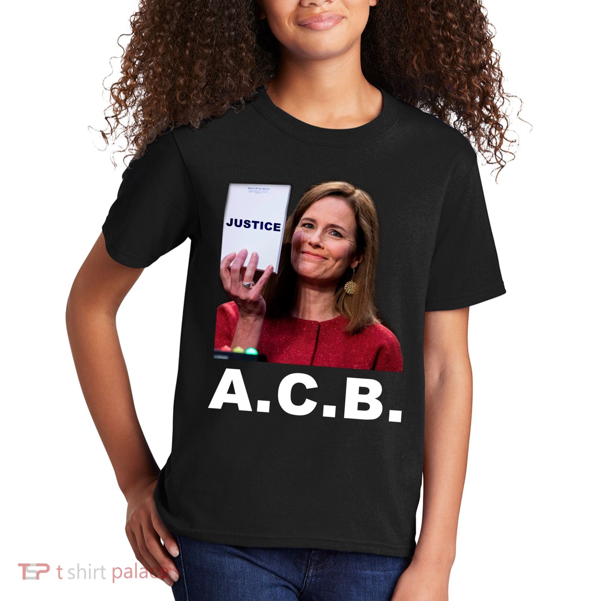 A.C.B. Justice Notepad Amy Barrett Kids T-Shirt