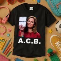 A.C.B. Justice Notepad Amy Barrett Kids T-Shirt thumb 3