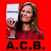 A.C.B. Justice Notepad Amy Barrett Santa Hat thumb 1