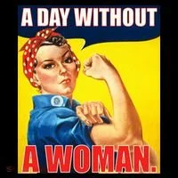 A Day Without A Woman Rosie Riveter WWII Poster Coffee Mug thumb 5