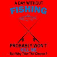 A Day Without Fishing Funny Santa Hat thumb 1