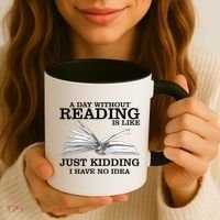 A Day Without Reading Coffee Mug thumb 3