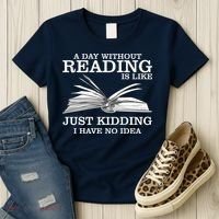 A Day Without Reading Women's T-Shirt thumb 3
