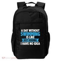 A Day Without Swimming  Backpack thumb 0