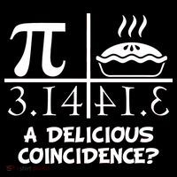 A Delicious Coincidence? Pi Day 3.14 Math Geek Sweatshirt thumb 3