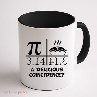 A Delicious Coincidence? Pi Day 3.14 Math Geek Coffee Mug back