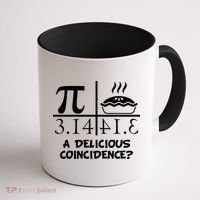 A Delicious Coincidence? Pi Day 3.14 Math Geek Coffee Mug thumb 1