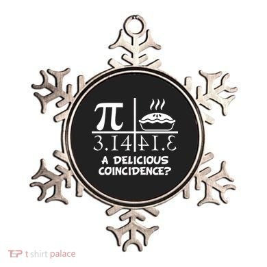 A Delicious Coincidence? Pi Day 3.14 Math Geek Ornament