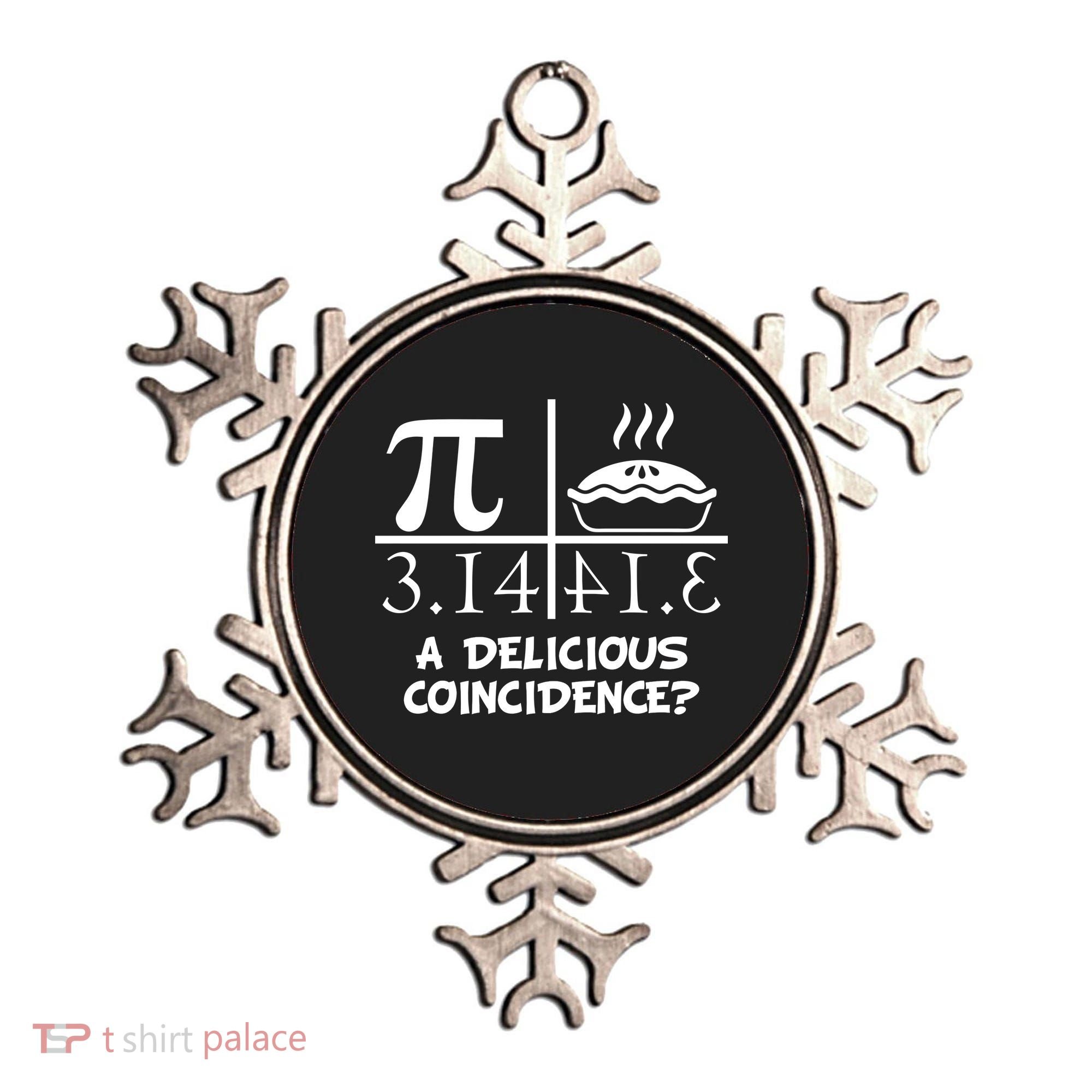 A Delicious Coincidence? Pi Day 3.14 Math Geek Ornament