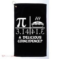 A Delicious Coincidence? Pi Day 3.14 Math Geek Golf Towel thumb 0