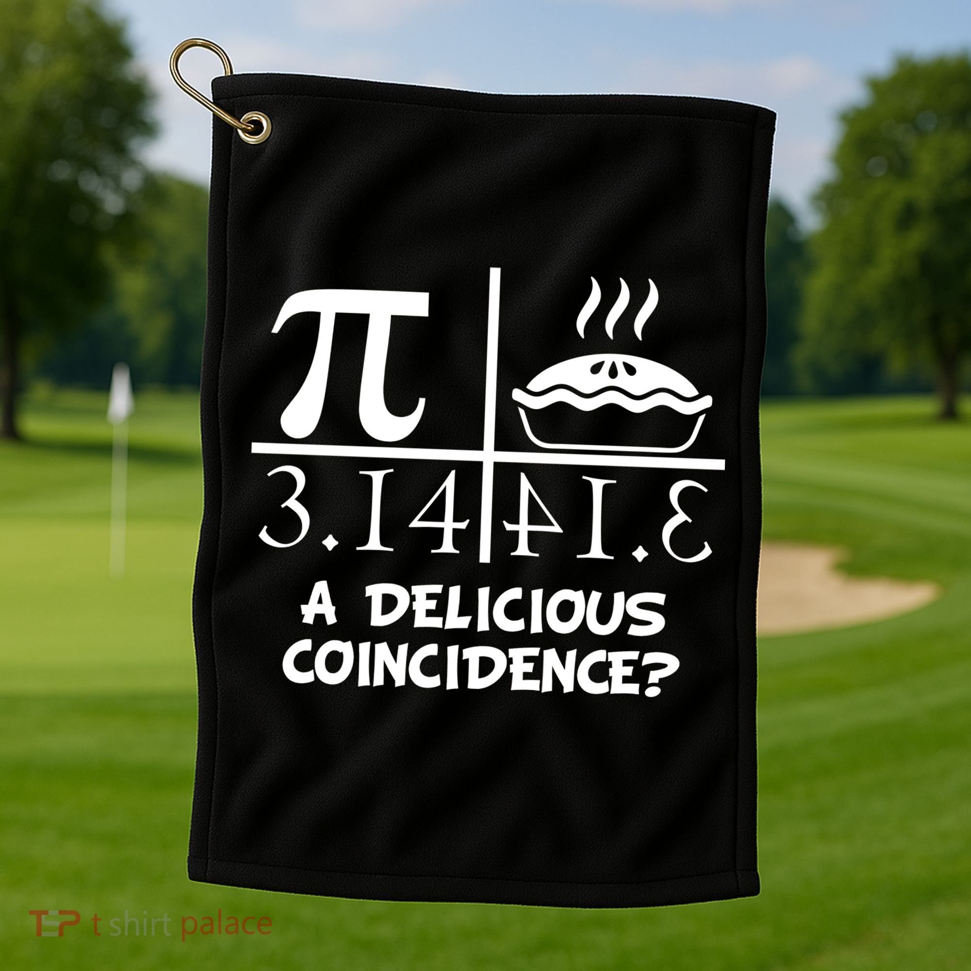 A Delicious Coincidence? Pi Day 3.14 Math Geek Golf Towel