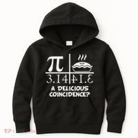 A Delicious Coincidence? Pi Day 3.14 Math Geek Kids Hoodie thumb 0