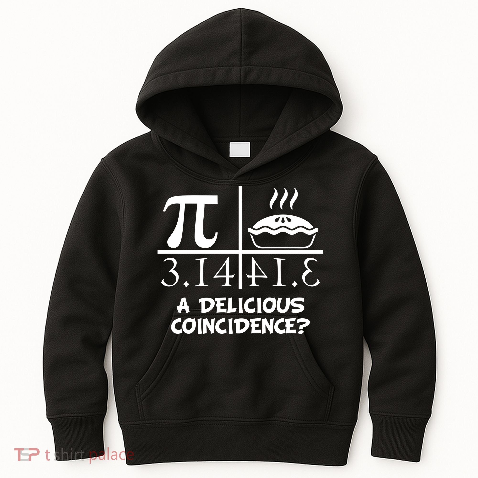 A Delicious Coincidence? Pi Day 3.14 Math Geek Kids Hoodie