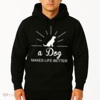 A Dog Makes Life Better Hoodie thumb 2