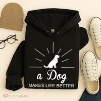 A Dog Makes Life Better Hoodie thumb 4