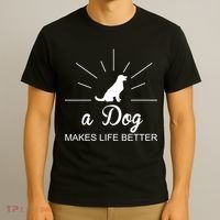 A Dog Makes Life Better T-Shirt thumb 3