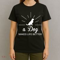 A Dog Makes Life Better T-Shirt thumb 4
