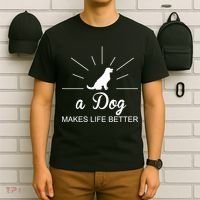 A Dog Makes Life Better T-Shirt thumb 6