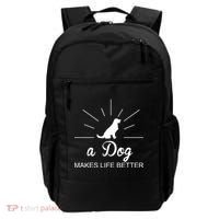 A Dog Makes Life Better Backpack thumb 0