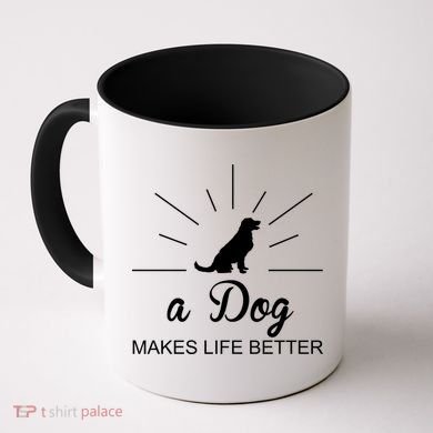 A Dog Makes Life Better Coffee Mug