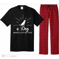 A Dog Makes Life Better Pajama Set thumb 0