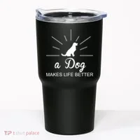 A Dog Makes Life Better Tumbler thumb 0
