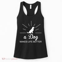 A Dog Makes Life Better Women's Tank Top thumb 0