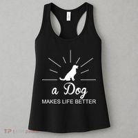 A Dog Makes Life Better Women's Tank Top thumb 3