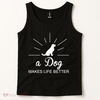 A Dog Makes Life Better Tank Top thumb 2