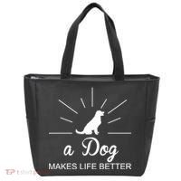 A Dog Makes Life Better Tote Bag thumb 0
