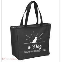 A Dog Makes Life Better Tote Bag thumb 2