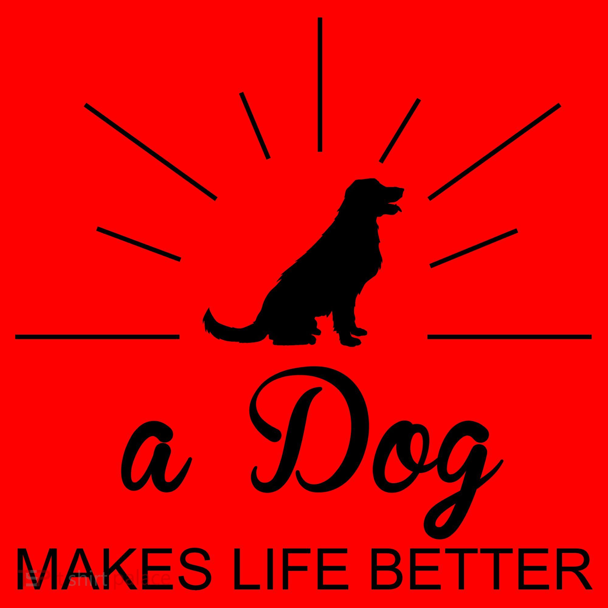 A Dog Makes Life Better Santa Hat
