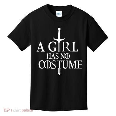 A Girl Has No Costume Kids T-Shirt