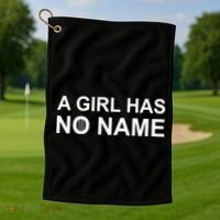 A Girl Has No Name Golf Towel thumb 1