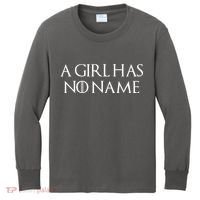 A Girl Has No Name Quote Kids Long Sleeve Shirt thumb 0