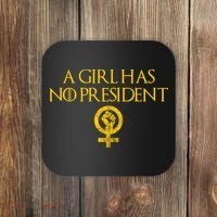 A Girl Has No President Resist Anti Trump Coaster thumb 0